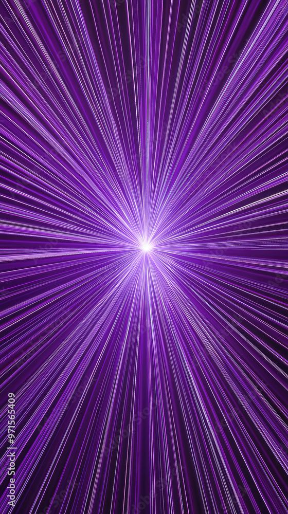 Intricate radial pattern of thin purple and silver strands radiating outward Intricate radial pattern of thin purple and silver strands radiating outward
