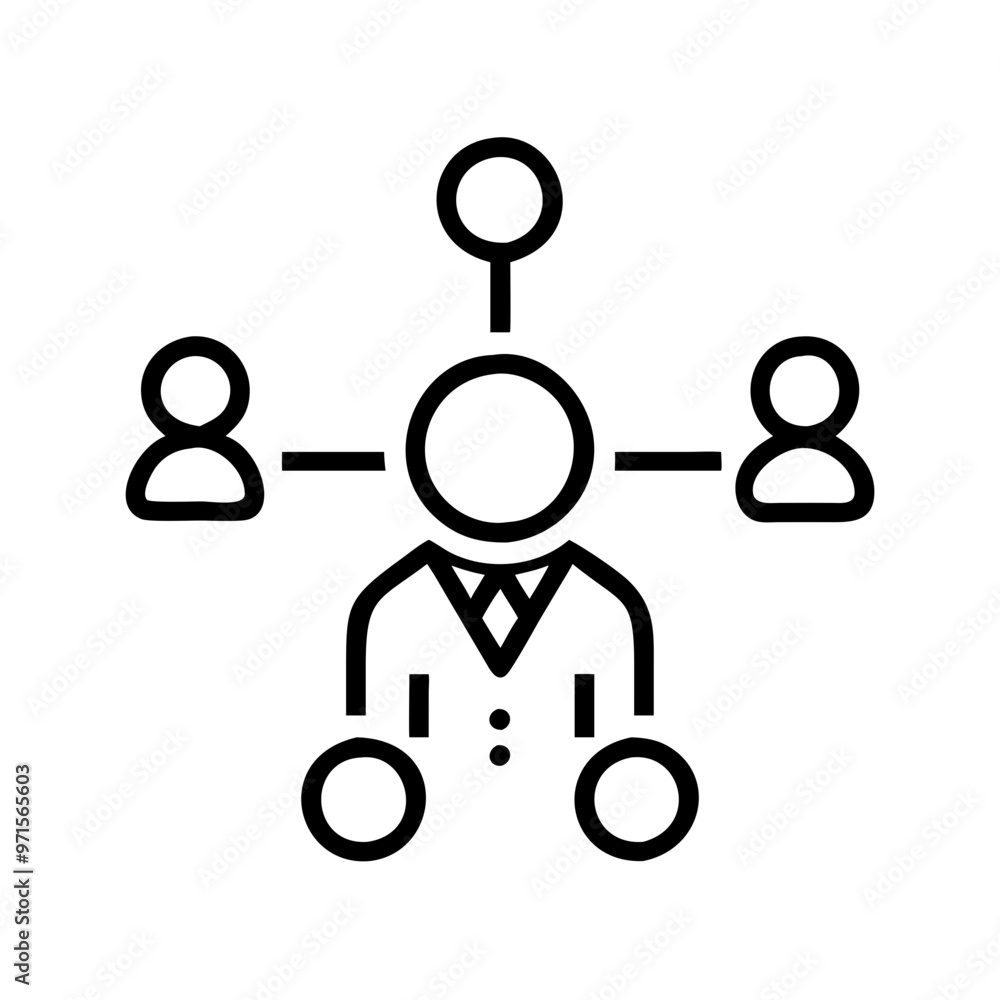 Leadership Management Icon vector art Leadership Management Icon vector art