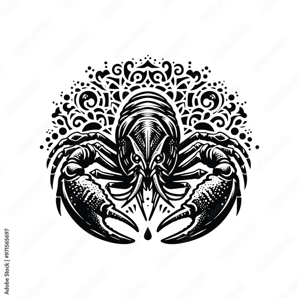 Crayfish in bohemian Crayfish in bohemian