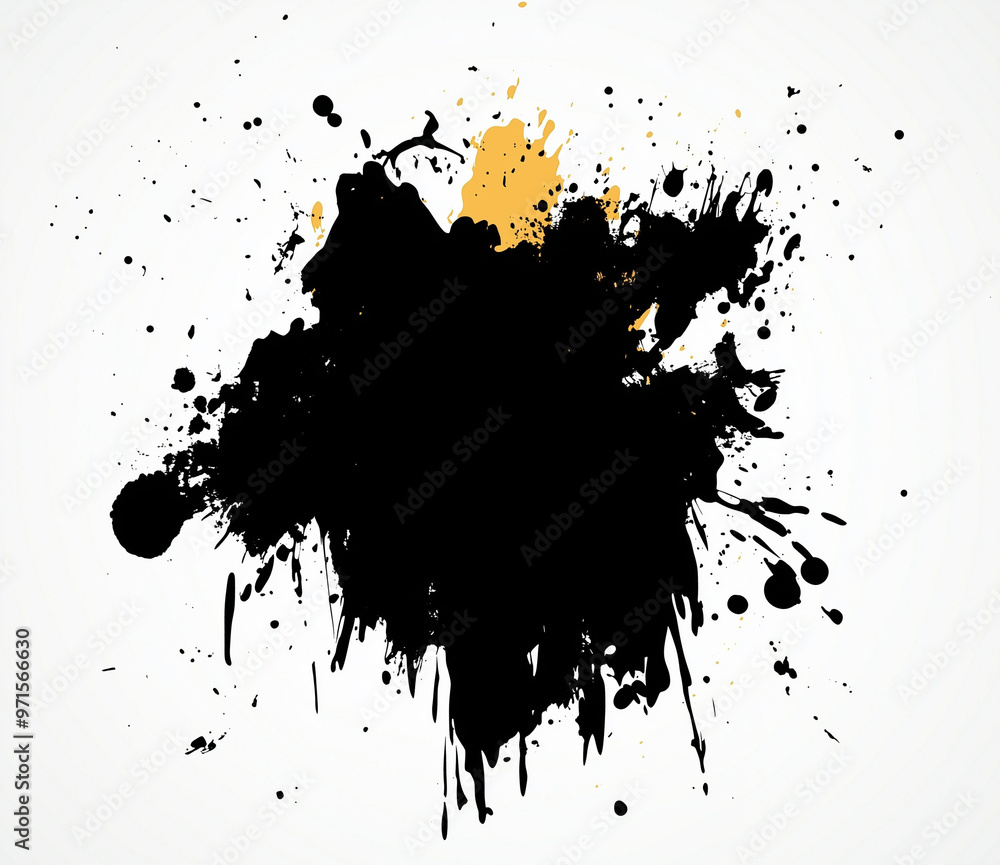 a ink splash on a white background. a ink splash on a white background.