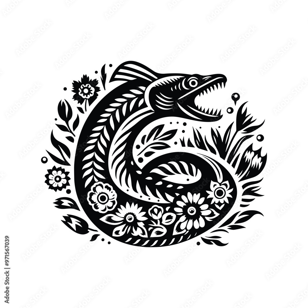 Eel in folk art Eel in folk art