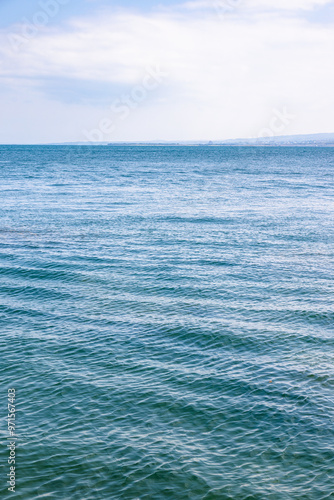 surface of blue water of Lake Sevan, Armenia