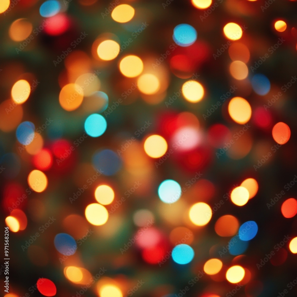 Colorful Christmas Lights Create a Festive Atmosphere During the Holiday Season in December Colorful Christmas Lights Create a Festive Atmosphere During the Holiday Season in December