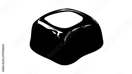 Close-up of marzipan with even, consistent surface and smooth, cohesive texture, vector illustration art