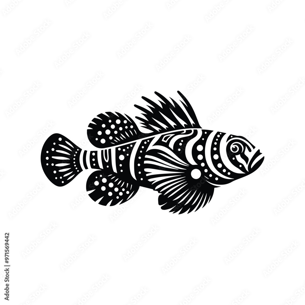 Fototapeta premium Mandarinfish in bohemian