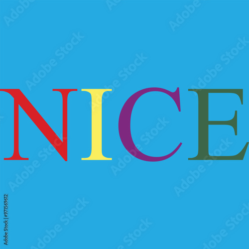 Nice words text clean   bright colors photo