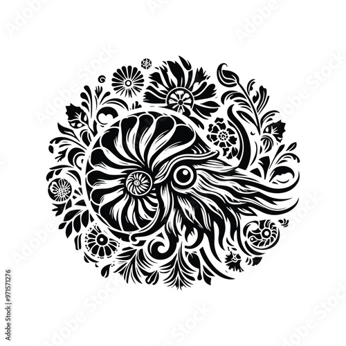 nautilus in folk art