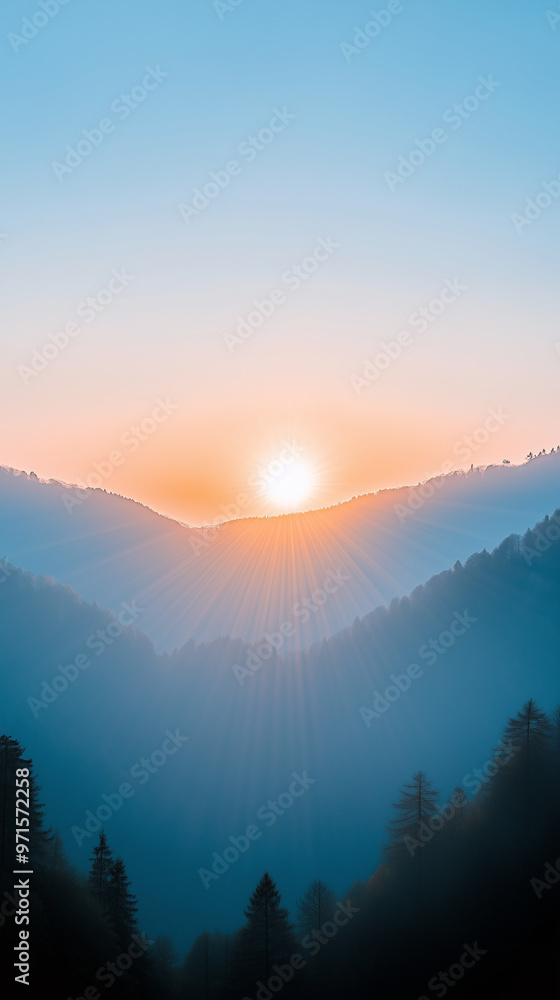 Obraz premium snow covered mountains landscape 