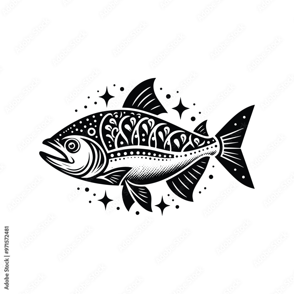 Fototapeta premium piranha fish in bohemian