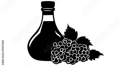 Syrupy blend of fruit and sweetener, used to add flavor to baked products, vector illustration art