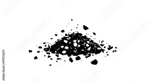 Textured blend of chopped nuts and crumbled cookies, used in dessert layers or toppings, vector illustration art