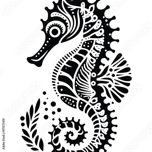 Seahorse in bohemian