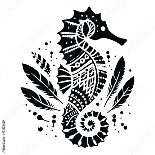 Seahorse in bohemian