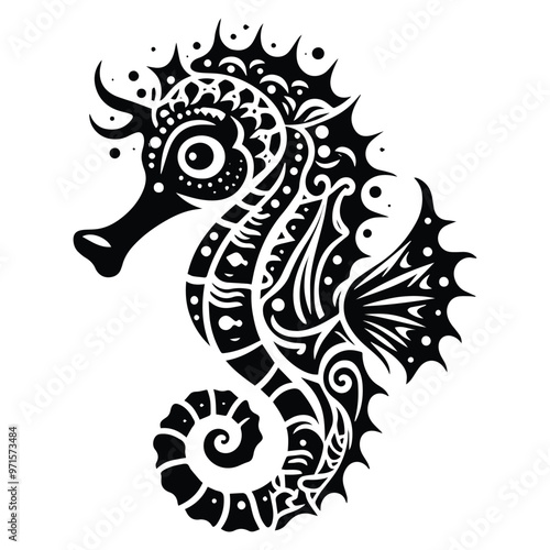 Seahorse in bohemian
