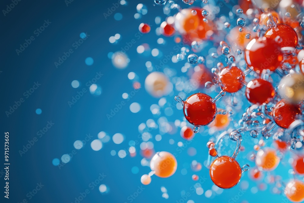 Acid-base molecules reacting, creating a neutralized compound, liquid transition, Molecule neutralization, chemical reaction Acid-base molecules reacting, creating a neutralized compound, liquid transition, Molecule neutralization, chemical reaction