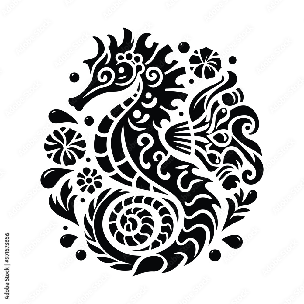 Seahorse in folk art Seahorse in folk art