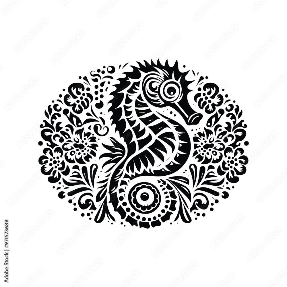 Seahorse in folk art Seahorse in folk art