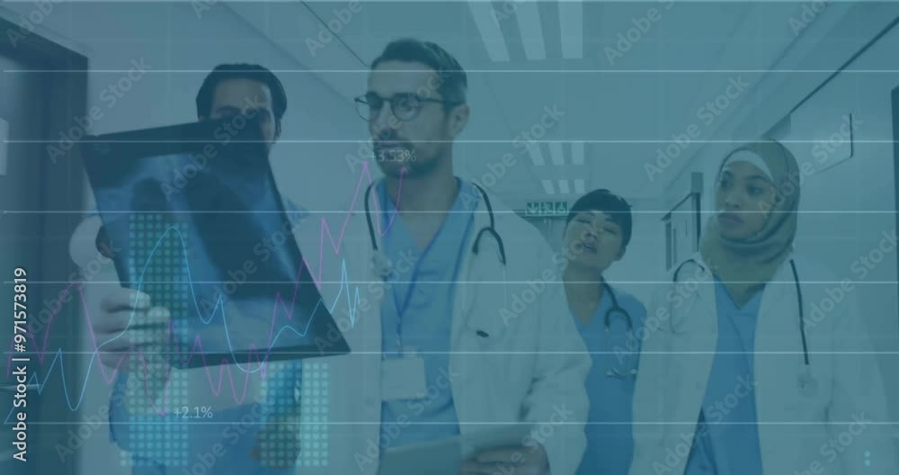 Animation of financial data processing over diverse doctors Animation of financial data processing over diverse doctors