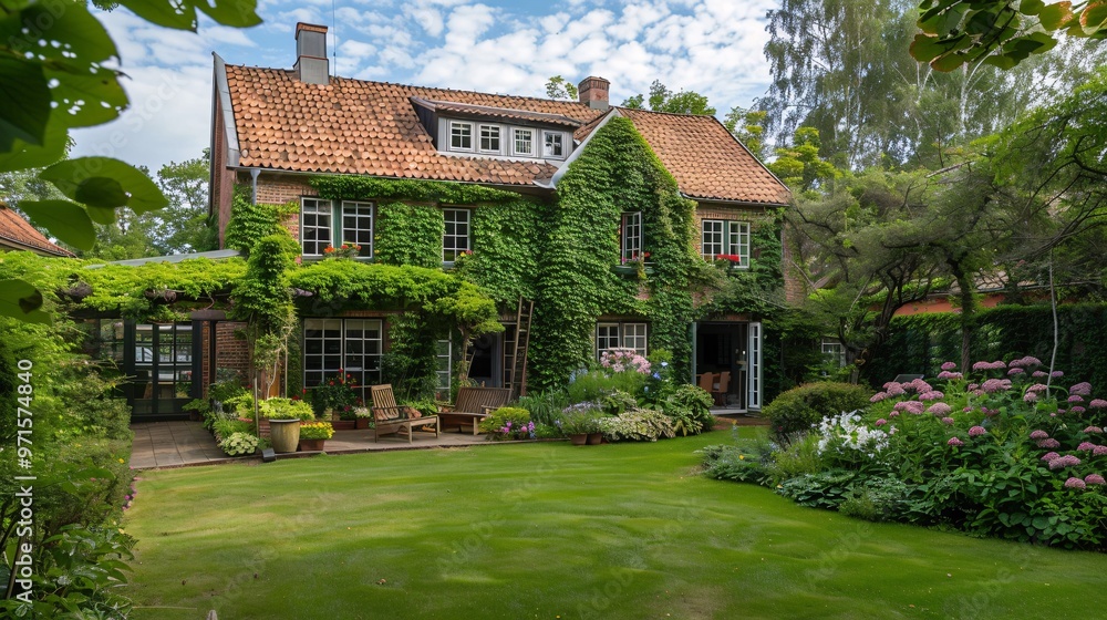 Classic house with ivy-clad walls and spacious garden Classic house with ivy-clad walls and spacious garden