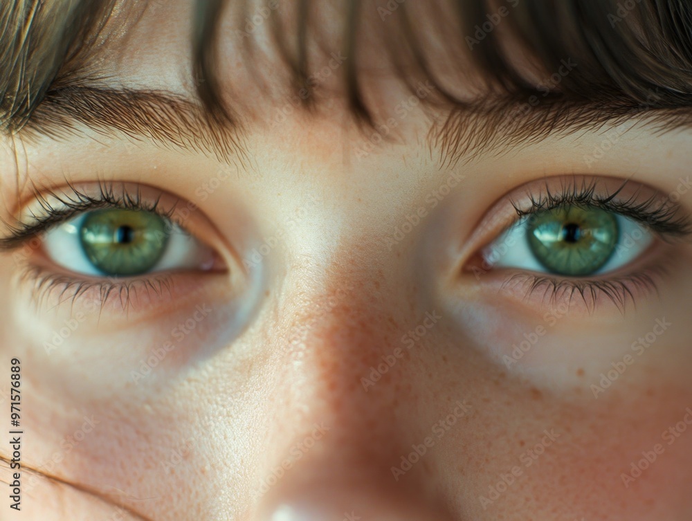 Person with green eyes Person with green eyes