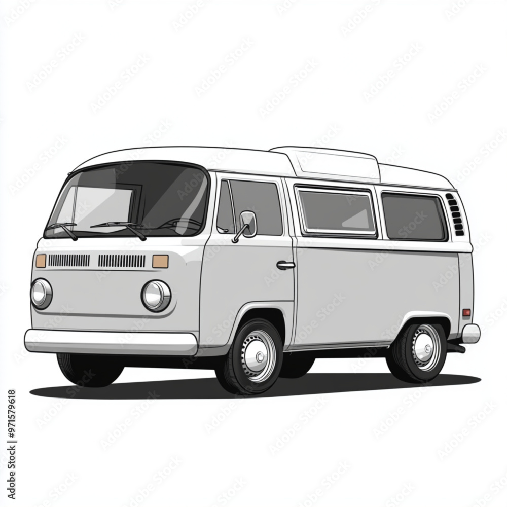 © Gr33n - white van isolated