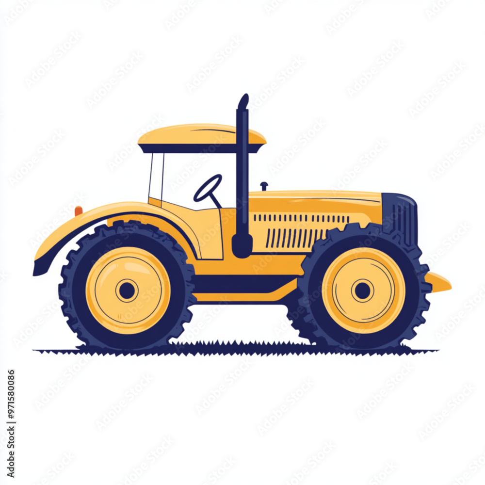 Obraz premium tractor isolated on white