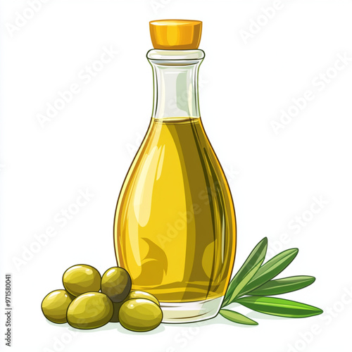olive oil and olives