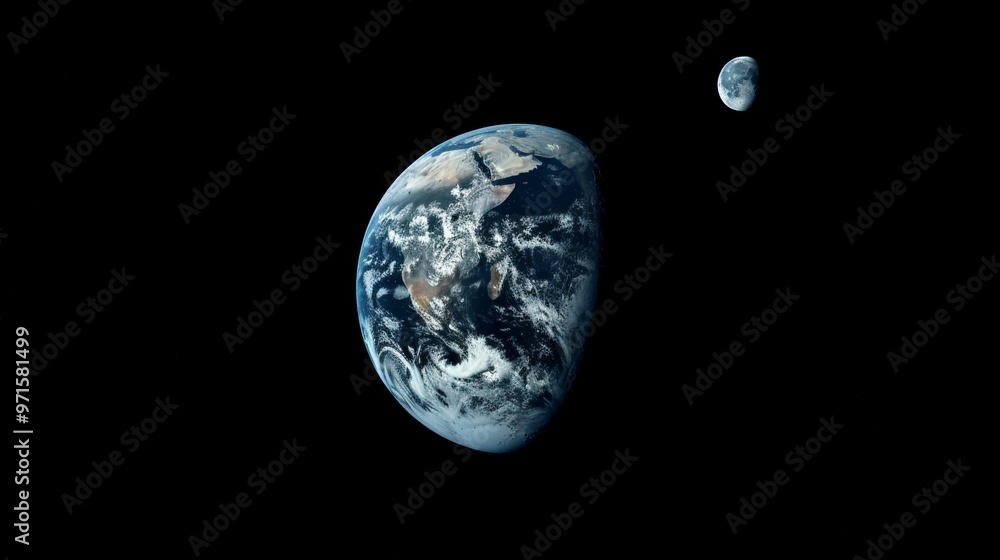 Earth s View from Space Precisely with the Moon as the Celestial Companion Earth s View from Space Precisely with the Moon as the Celestial Companion