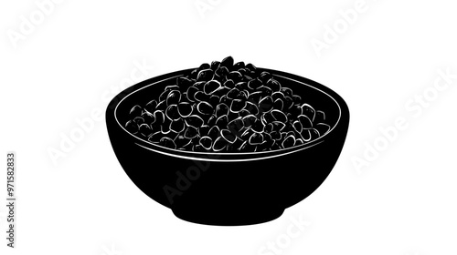 Finely crushed nuts used as garnish or mixed into recipes for added texture and flavor, vector illustration art