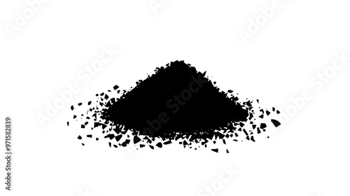 Finely ground nuts mixed with crumbs, used as a crust or topping for pastries and desserts, vector illustration art