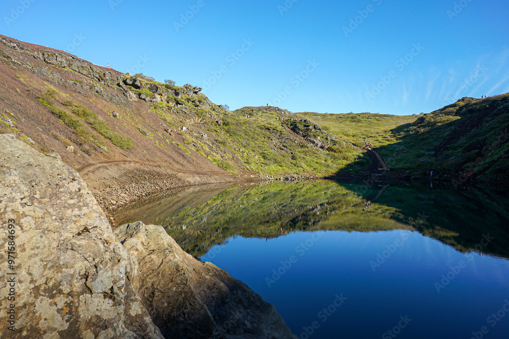 Fototapeta premium Kerid Crater Iceland Summer