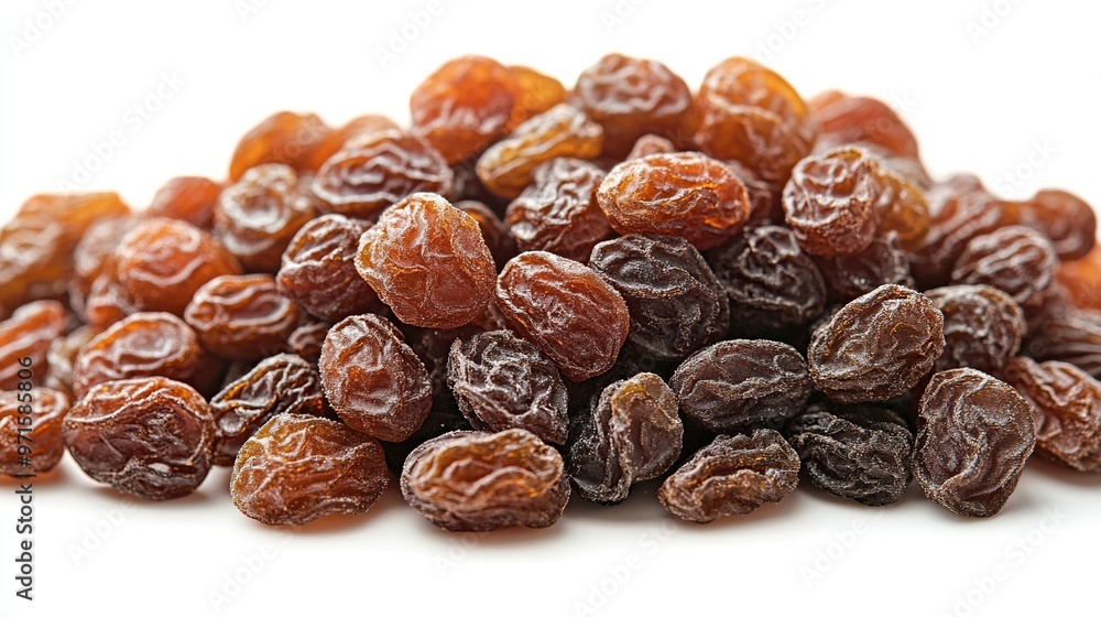 Pile of raisins isolated on white background Pile of raisins isolated on white background