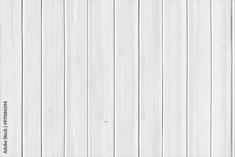 Obraz premium Seamless panel texture of white wooden planks arranged vertically, featuring subtle grain patterns and a clean, minimalistic appearance.