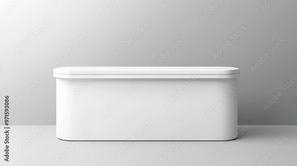 White Portable Exhibition Counter. White Portable Exhibition Counter.