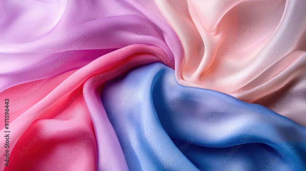 vibrant red and pink satin fabric folds vibrant red and pink satin fabric folds
