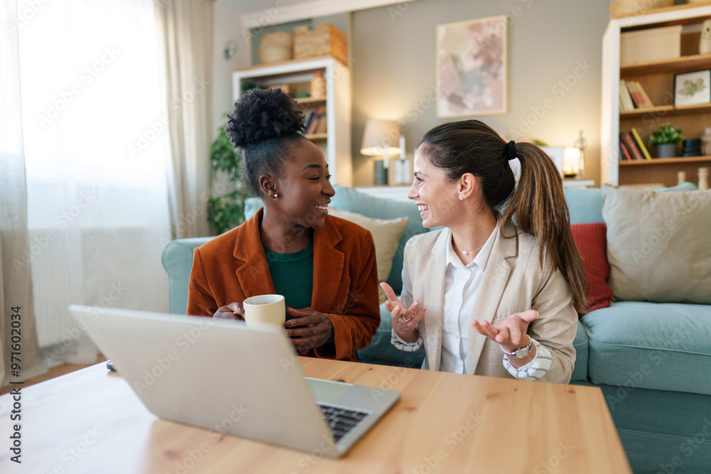 Diverse Female Entrepreneurs Running Business from Home Diverse Female Entrepreneurs Running Business from Home