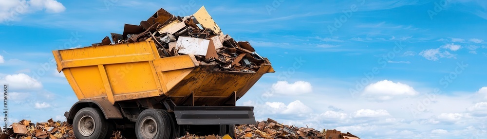 Fototapeta premium steel industry materials recycling