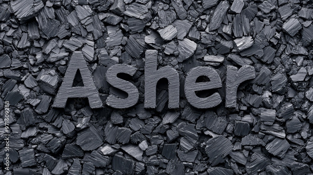 Coal personalized name postcard perfect for decor. Coal personalized name postcard perfect for decor.