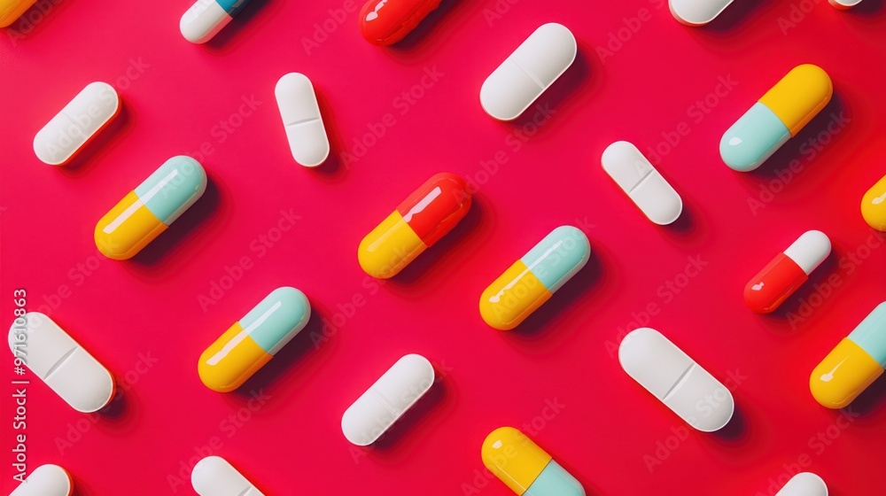 Colorful Pills Pattern Colorful Pills Pattern