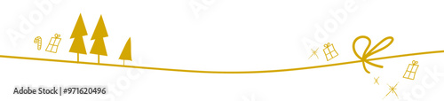 Band Gold Schleife leer Band Banner Tanne Geschenk
