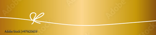 Band gold Banner Schleife