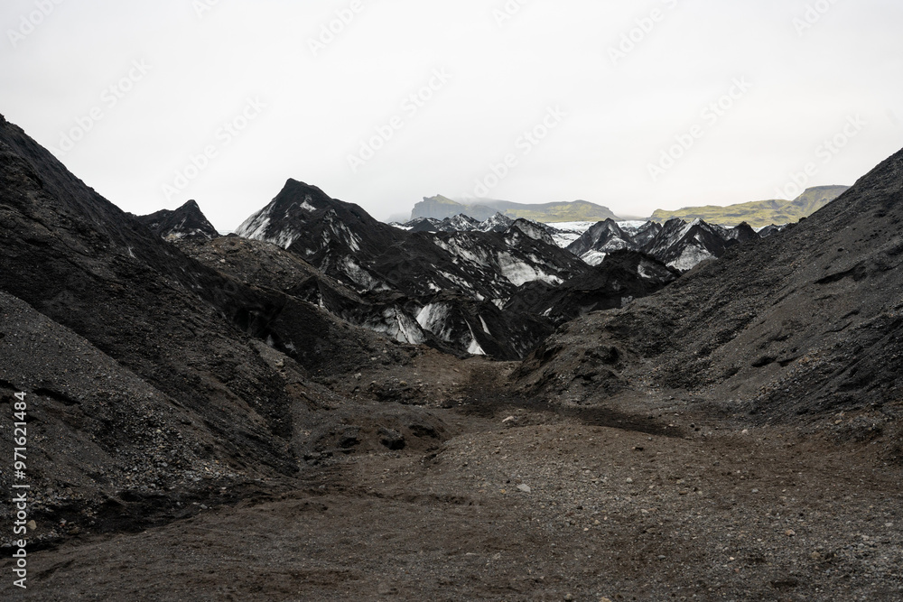 Fototapeta premium Iceland Glacier Sólheimajökulll summer