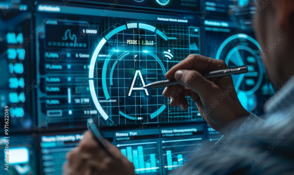 Audit - official financial examination for business as concept on virtual screen Audit - official financial examination for business as concept on virtual screen