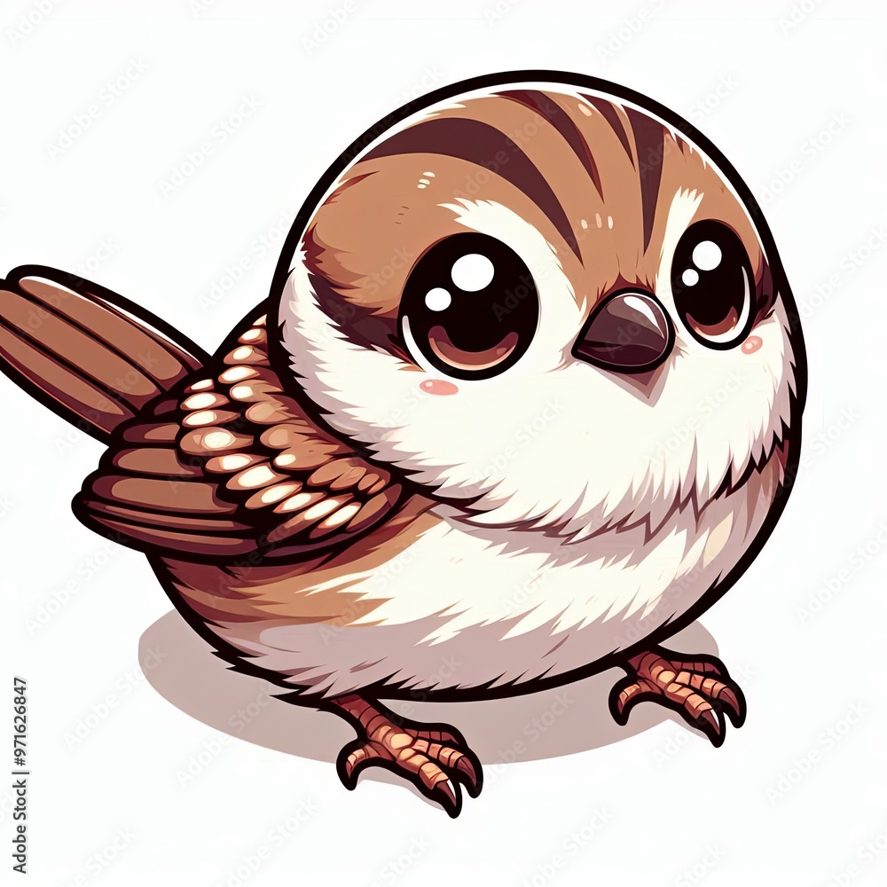 Obraz premium Sweet Little Sparrow Friend