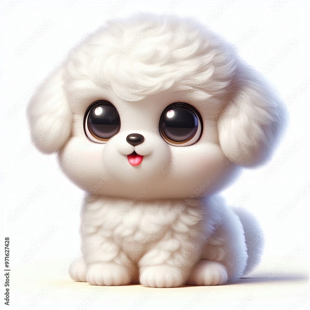 Cute Fluffy White Puppy Bliss Cute Fluffy White Puppy Bliss