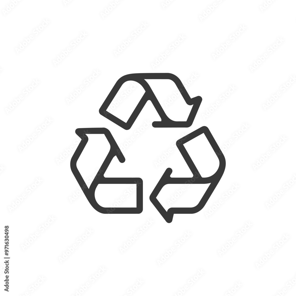 Black and White Recycle Symbol Black and White Recycle Symbol