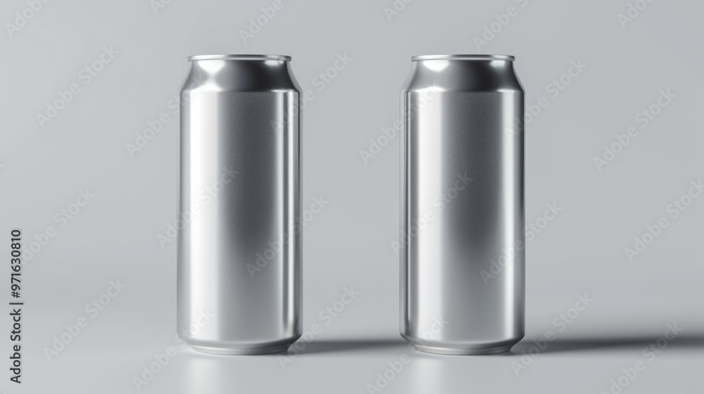 Iron can for drink, mockup. Iron can for drink, mockup.