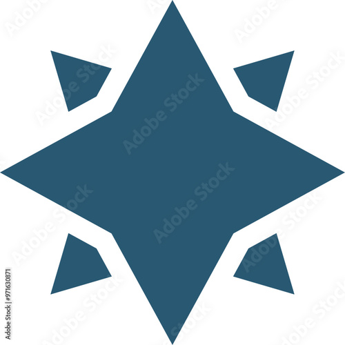Free Download Christmas star image in minimalistic stlyle. Vector illustration with transparent background. - GFXLoad