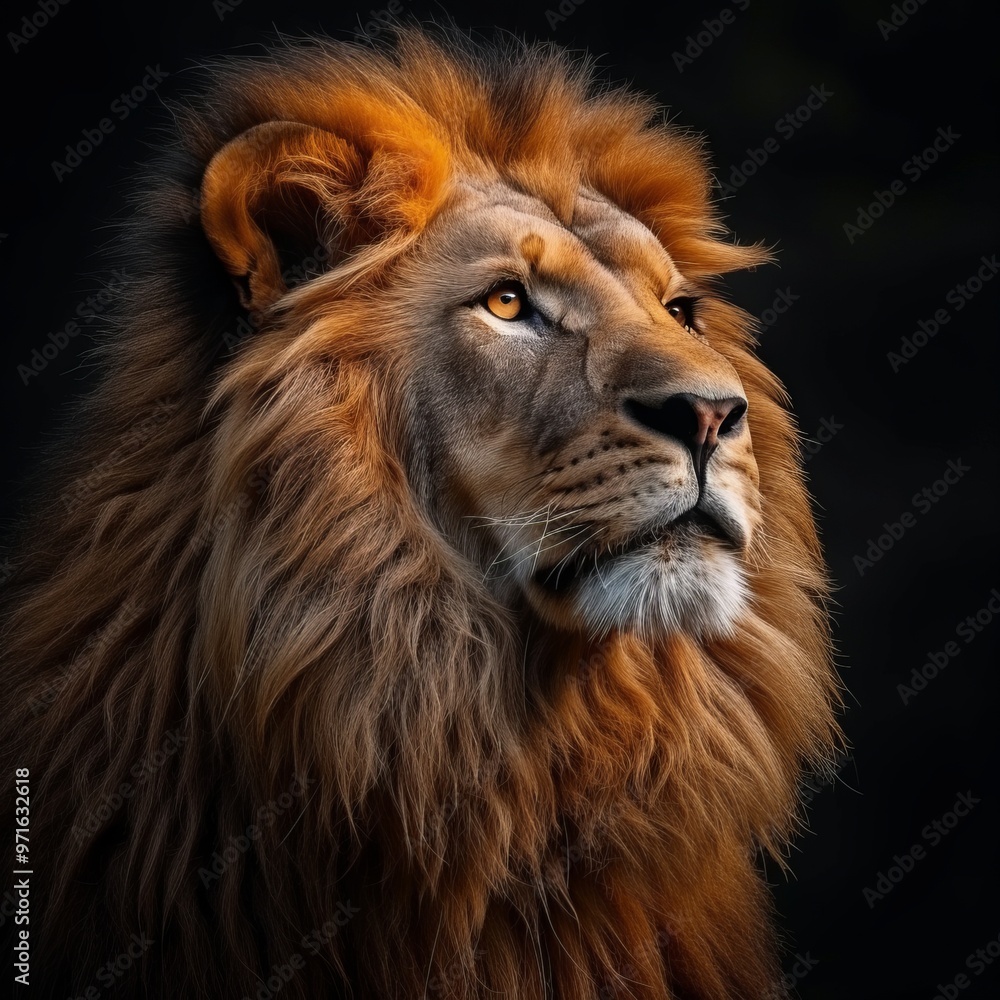 Obraz premium Zodiac symbol Leo. Backdrop with lion.
