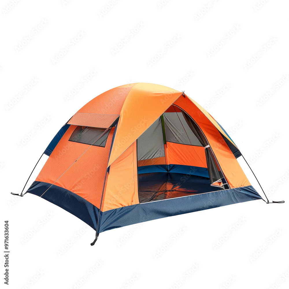 A camping tent, isolated on transparent background. PNG element. A camping tent, isolated on transparent background. PNG element.